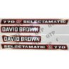 Kit d'autocollants - David Brown 770